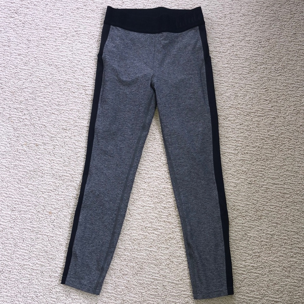 Lulu Ride & Reflect leggings -grey & black